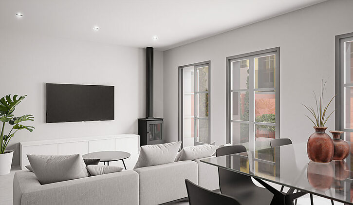 Sch&ouml;nes neu gebautes Haus im Zentrum des Dorfes Perelada.